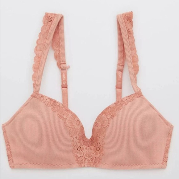AERIE➕NWT Real Happy Wireless Push Up Bra - Picture 1 of 14
